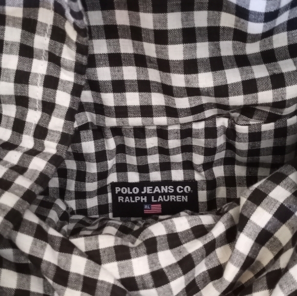 Polo Jeans Company Ralph Lauren Preppy Straw Bag Black Patent Straps - Picture 4 of 8